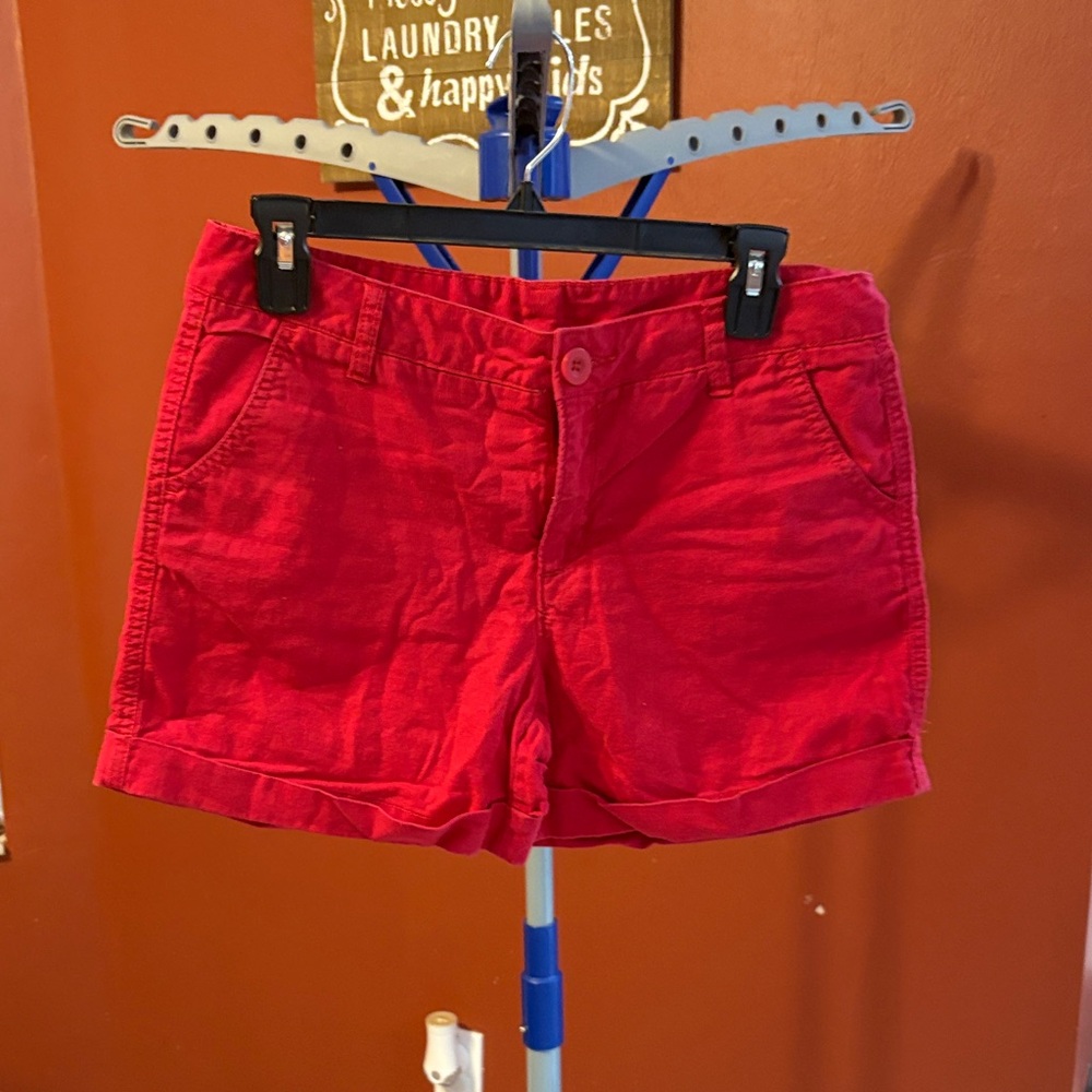 Faded Glory Women's Red Chino Shorts